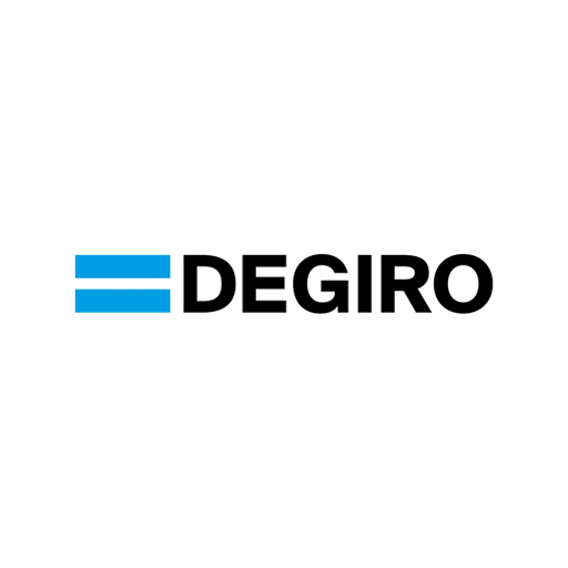 DEGIRO logo - online broker pro nákup ETF fondů